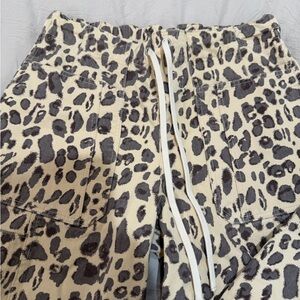 Entro Leopard Print Women Jeans - Black and Cream